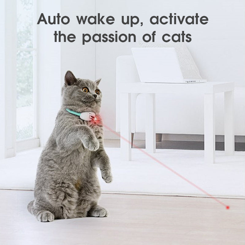 Smart Automatic Laser Cat Toy – Interactive USB Charging Kitten Collar