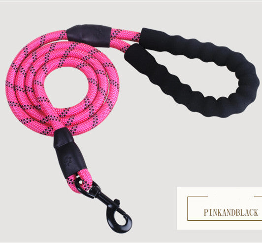 Reflective Nylon Dog Leash – Durable Walking & Training Lead for Small, Medium & Large Dogs