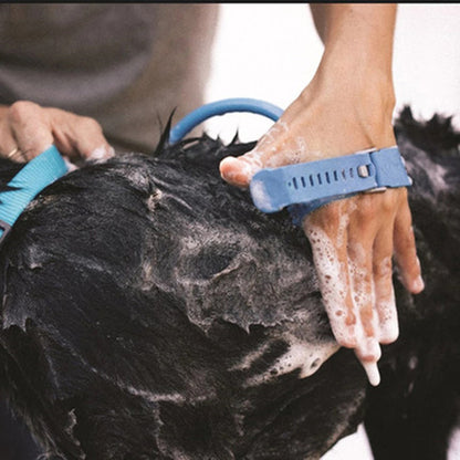 2-in-1 Dog Bathing Brush with Shower Sprayer – Pet Grooming & Massage Tool