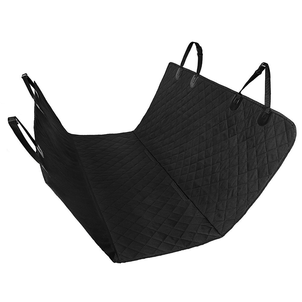 Dog Car Seat Cover Hammock – Rear Back Seat Pet Safety Protector with Zipper & Pocket