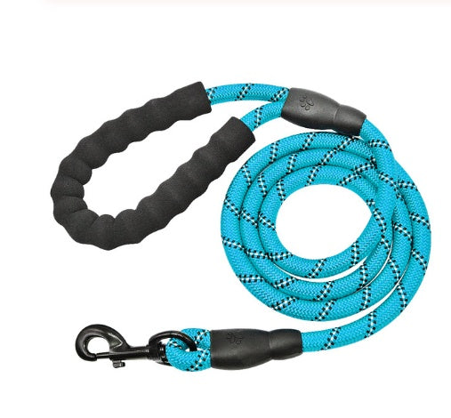 Reflective Nylon Dog Leash – Durable Walking & Training Lead for Small, Medium & Large Dogs