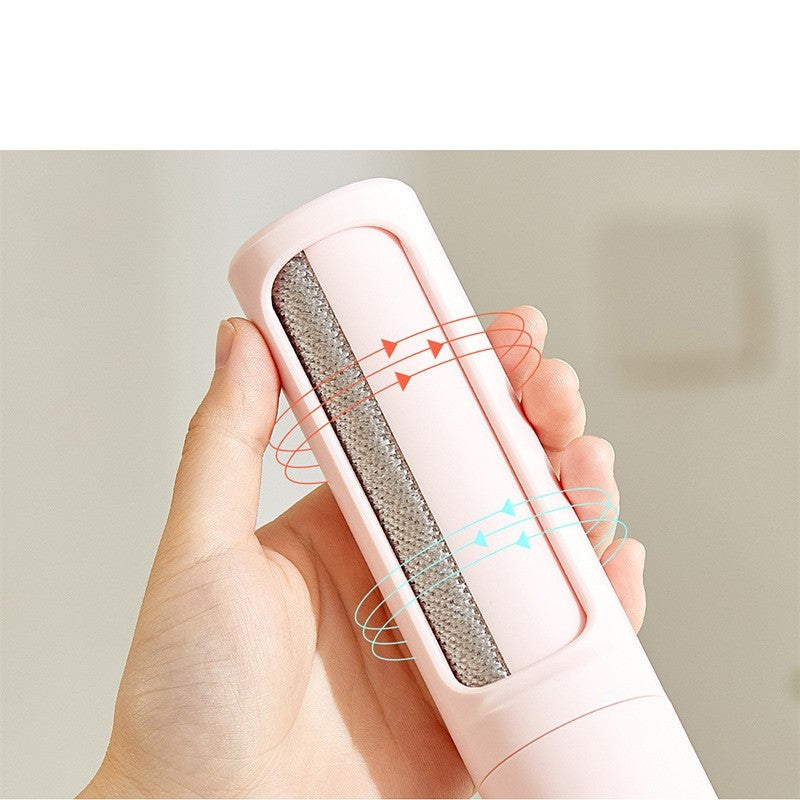 2-in-1 Reusable Pet Hair Remover Brush – Self-Cleaning Lint Roller for Dog & Cat Fur