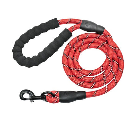Reflective Nylon Dog Leash – Durable Walking & Training Lead for Small, Medium & Large Dogs