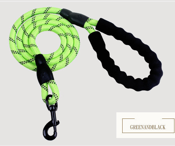 Reflective Nylon Dog Leash – Durable Walking & Training Lead for Small, Medium & Large Dogs