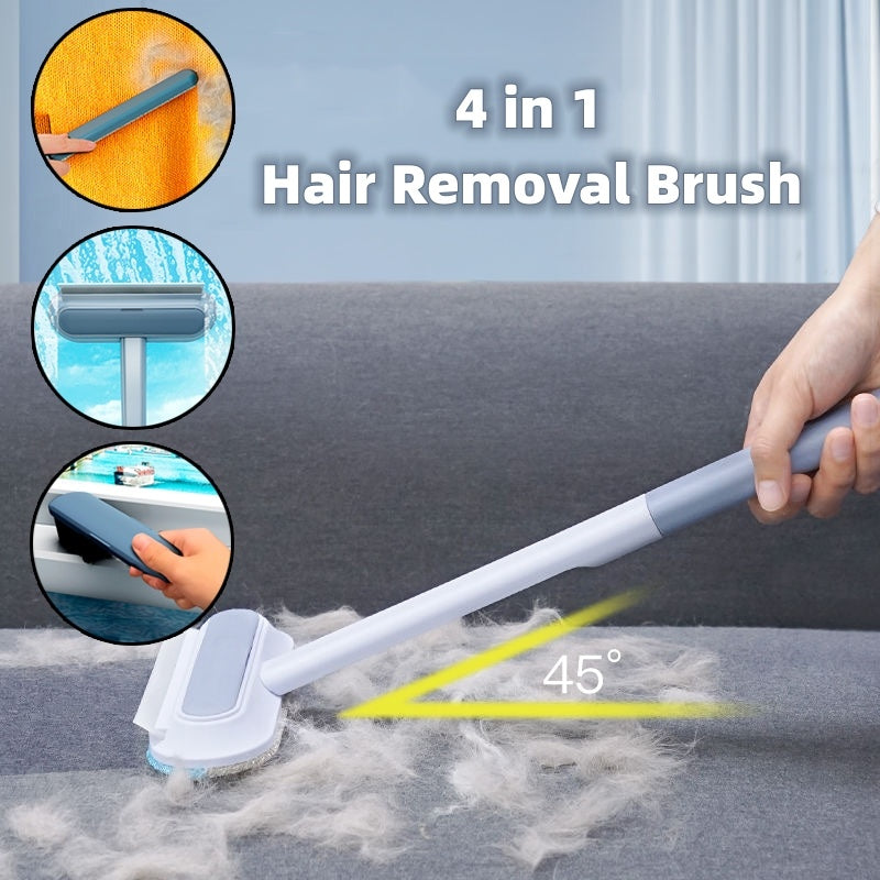 4-in-1 Pet Hair Removal Brush – Dog & Cat Fur Cleaner for Home & Screen Cleaning
