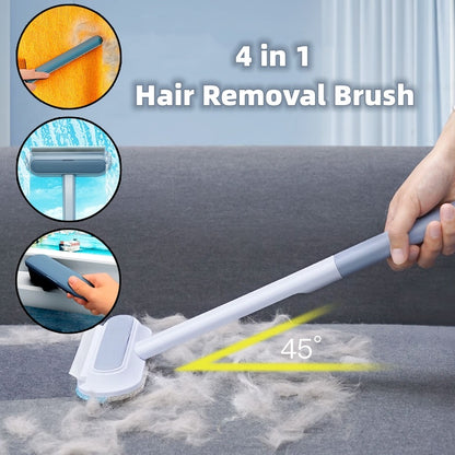 4-in-1 Pet Hair Removal Brush – Dog & Cat Fur Cleaner for Home & Screen Cleaning