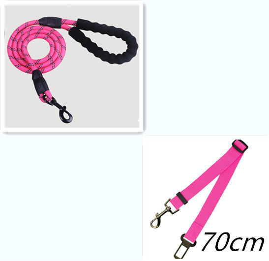 Reflective Nylon Dog Leash – Durable Walking & Training Lead for Small, Medium & Large Dogs