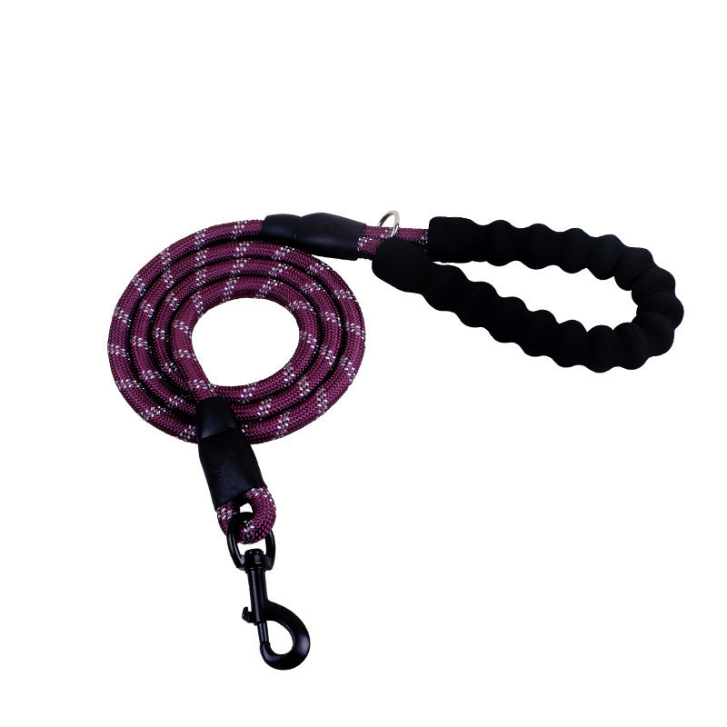 Reflective Nylon Dog Leash – Durable Walking & Training Lead for Small, Medium & Large Dogs