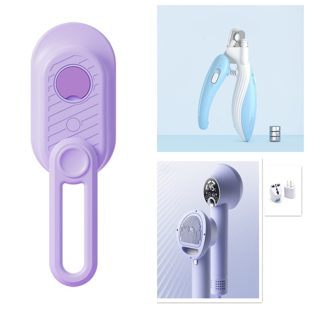 Pet Nail Clippers with LED Light & Electric Nail Grinder – Safe Dog & Cat Nail Trimmer