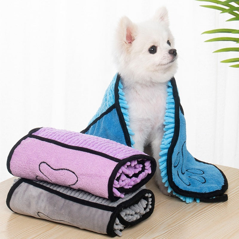 Quick Dry Dog Bath Towel – Super Absorbent Microfiber