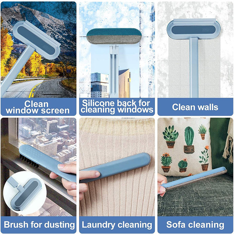 4-in-1 Pet Hair Removal Brush – Dog & Cat Fur Cleaner for Home & Screen Cleaning