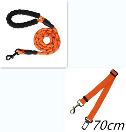 Reflective Nylon Dog Leash – Durable Walking & Training Lead for Small, Medium & Large Dogs
