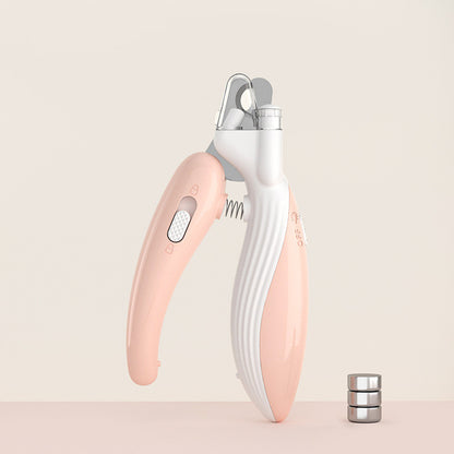 Pet Nail Clippers with LED Light & Electric Nail Grinder – Safe Dog & Cat Nail Trimmer