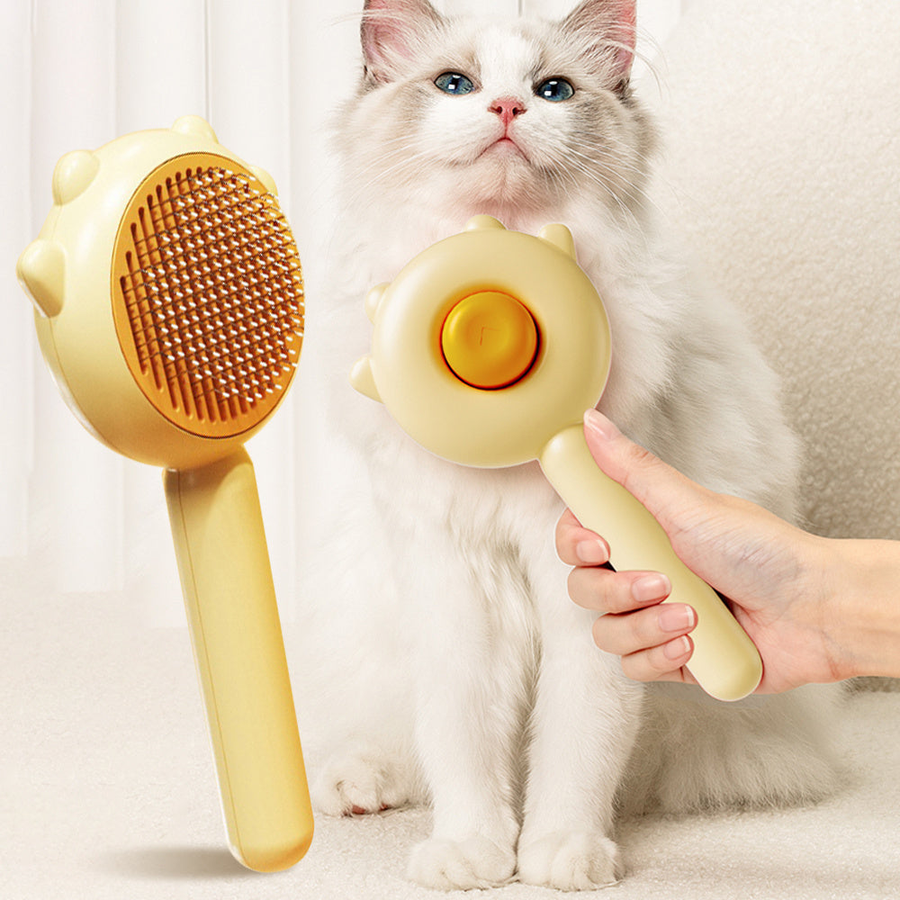 Cat & Dog Grooming Comb – Hair Removal & Massage Brush