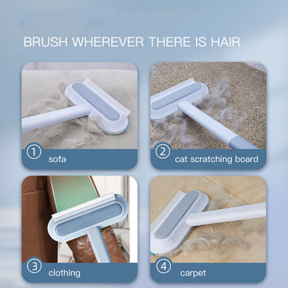 4-in-1 Pet Hair Removal Brush – Dog & Cat Fur Cleaner for Home & Screen Cleaning