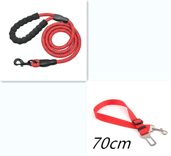 Reflective Nylon Dog Leash – Durable Walking & Training Lead for Small, Medium & Large Dogs