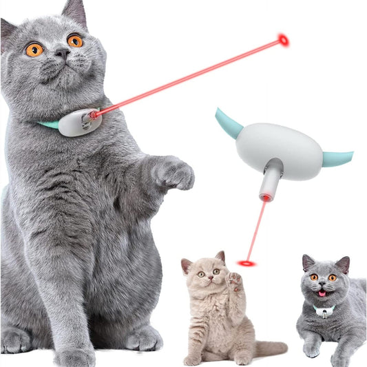 Smart Automatic Laser Cat Toy – Interactive USB Charging Kitten Collar