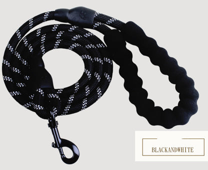 Reflective Nylon Dog Leash – Durable Walking & Training Lead for Small, Medium & Large Dogs