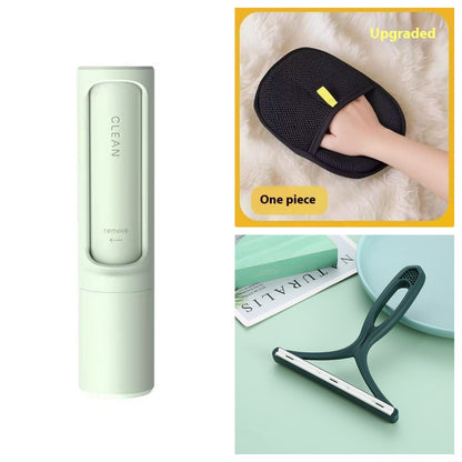 2-in-1 Reusable Pet Hair Remover Brush – Self-Cleaning Lint Roller for Dog & Cat Fur
