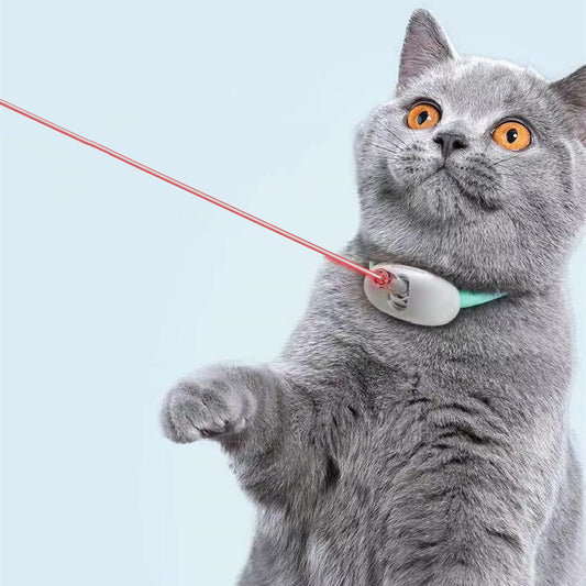 Smart Automatic Laser Cat Toy – Interactive USB Charging Kitten Collar