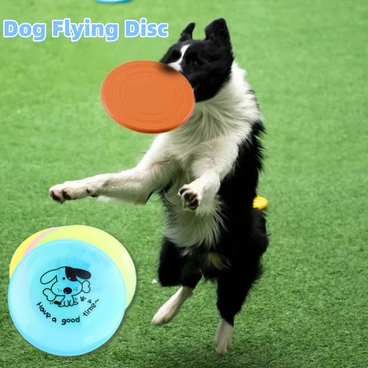 Silicone Flying Saucer Pet Toy – Interactive Chew & Fetch Disc for Dogs & Cats